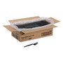 Dixie Plastic Cutlery, Heavyweight Fork, Black, 1,000/Carton