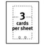 Avery Large Rotary Cards, Laser/Inkjet, 3 x 5, White, 3 Cards/Sheet, 150 Cards/Box (AVE5386) View Product Image