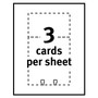 Avery Large Rotary Cards, Laser/Inkjet, 3 x 5, White, 3 Cards/Sheet, 150 Cards/Box (AVE5386) View Product Image