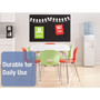 Quartet Oval Office Fabric Board, 48" x 36", Black Surface