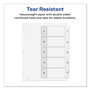 Avery Customizable TOC Ready Index Black and White Dividers, 5-Tab, 1 to 5, 11 x 8.5, 1 Set