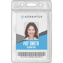 Advantus Vinyl ID Badge Holders - Support 2.50" x 3.50" Media - Vertical - Vinyl - Clear - Durable