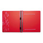 Charles Leonard VariCap Expandable Binder, 2 Posts, 6" Capacity, 11 x 8.5, Red
