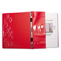 Charles Leonard VariCap Expandable Binder, 2 Posts, 6" Capacity, 11 x 8.5, Red