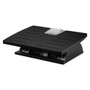 Fellowes Adjustable Locking Footrest with Microban, 17.5w x 13.13d x 4.13 to 5.63h, Black/Silver