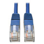 Tripp Lite CAT5e 350 MHz Molded Patch Cable, 7 ft, Blue (TRPN002007BL) View Product Image