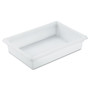 Rubbermaid Commercial Food/Tote Boxes, 8.5 gal, 26 x 18 x 6, White, Plastic