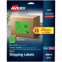 Avery Assorted Neon Shipping Labels, 8-1/2" x 11" , 15 Labels (5975) - - DiameterFull Sheet - Permanent Adhesive - Rectangle - Laser - Neon Magenta, Neon Green, Neon Yellow