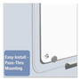 Quartet iQ Total Erase Translucent-Edge Board, 11" x 7", White Surface, Clear Plastic Frame