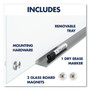Quartet Brilliance Glass Dry-Erase Boards, 96" x 48", White Surface