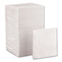 Georgia Pacific Professional Beverage Napkins, Single-Ply, 9 1/2 x 9 1/2, White, 4,000/Carton