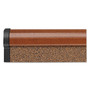 Quartet Prestige Colored Cork Bulletin Board, 36" x 24", Brown Surface, Light Cherry Finished Fiberboard/Plastic Frame