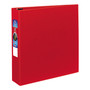 Avery Heavy-Duty Non-View Binder with DuraHinge and One Touch EZD Rings, 3 Rings, 2" Capacity, 11 x 8.5, Red