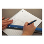 Victor Easy Read Stainless Steel Ruler, Standard/Metric, 12".5 Long, Blue (VCTEZ12SBL) View Product Image