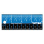Victor Stainless Steel Dual Colour Easy Read Ruler - 12" Length - (VCTEZ12SBL)