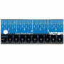 Victor Stainless Steel Dual Colour Easy Read Ruler - 12" Length - 1/4, 1/8, 1/16 Graduations - Metric, Imperial Measuring System - Stainless Steel - Blue, Black