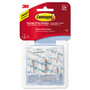 Command Clear Hooks and Strips, Medium, Plastic, 2 lb Capacity, 6 Hooks and 8 Strips/Pack