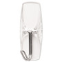 Command Clear Hooks and Strips, Medium, Plastic, 2 lb Capacity, 6 Hooks and 8 Strips/Pack