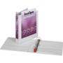 Cardinal Premier Easy Open ClearVue Locking Slant-D Ring Binder, 3 Rings, 1.5" Capacity, 11 x 8.5, White