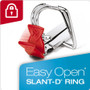 Cardinal Premier Easy Open ClearVue Locking Slant-D Ring Binder, 3 Rings, 1.5" Capacity, 11 x 8.5, White