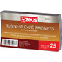 ZEUS Business Card Magnets, 2 x 3.5, White, Adhesive Coated, 25/Pack (BAU66200) View Product Image