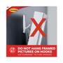 Command General Purpose Hooks, Small, Plastic, White, 1 lb Capacity, 6 Hooks and 12 Strips/Pack
