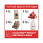 Command General Purpose Hooks, Small, Plastic, White, 1 lb Capacity, 6 Hooks and 12 Strips/Pack