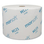 Morcon Tissue Small Core Bath Tissue, Septic Safe, 1-Ply, White, 2,500 Sheets/Roll, 24 Rolls/Carton
