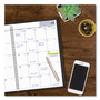 DayMinder Monthly Planner, Academic Year, Ruled Blocks, 12 x 8, Black Cover, 14-Month: July 2025 to Aug 2026