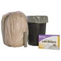 AbilityOne 8105015171364, SKILCRAFT Trash Can Liner Linear Low Density Coreless Rolls, 60 gal, 1 mil, 38" x 58", Gray, 100/Box (NSN5171364) View Product Image