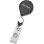 AbilityOne 8455015453657, SKILCRAFT Retractable ID Card Reel, Badge Holder, 36" Cord, Black, Dozen