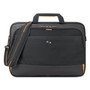 Solo Urban Carrying Case (Briefcase) for 11" to 17.3" iPad Notebook - Black, Gold - Polyester Body - Handle, Shoulder Strap - 12" Height x 16.5" Width x 2.5" Depth