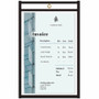 C-Line Stitched Vinyl Shop Ticket Holders - Support 5" x 8" Media - Vinyl - Black, Clear