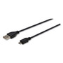 Innovera USB to Micro USB Cable, 3 ft, Black (IVR30006) View Product Image