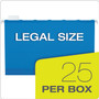 Pendaflex Ready-Tab Colored Reinforced Hanging Folders, Letter Size, 1/3-Cut Tabs, Assorted Colors, 25/Box