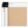 U Brands PINIT Magnetic Dry Erase Board, 36" x 24" (Actual Size: 35" x 23"), White Surface, Satin Aluminum Frame