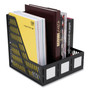 Advantus Literature File, Three Slots, 10 x 10 x 10.25, Black (AVT34091) View Product Image