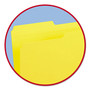 Smead Reinforced Top Tab Colored File Folders, 1/3-Cut Tabs: Assorted, Legal Size, 0.75" Expansion, Yellow, 100/Box