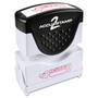 ACCUSTAMP2 Pre-Inked Shutter Stamp, Red, POSTED, 1.63 x 0.5