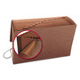 Smead TUFF Expanding Wallet, 12 Sections, Elastic Cord Closure, 1/12-Cut Tabs, Legal Size, Redrope