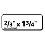 Avery Easy Peel Mailing Laser Labels - 1/2" Width x 1 3/4" Length - Permanent Adhesive - Rectangle - Laser - Matte