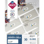 Maco Multipurpose Self-Adhesive Mailing Labels - 1" Width x 2 5/8" Length - Permanent Adhesive - Rectangle - Laser, Inkjet - White