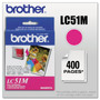 Brother LC51M Innobella Ink, 400 Page-Yield, Magenta