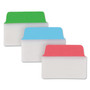 Avery Ultra Tabs Repositionable Tabs, Standard: 2" x 1.5", 1/5-Cut, Assorted Colors (Blue, Green and Red), 48/Pack View Product Image