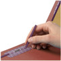 Smead 6-Section Pressboard Top Tab Pocket Classification Folders, 6 SafeSHIELD Fasteners, 2 Dividers, Legal Size, Red, 10/Box