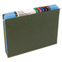 Smead Reinforced Top Tab Colored File Folders, Straight Tabs, Letter Size, 0.75" Expansion, Blue, 100/Box