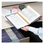 Smead Eight-Section Pressboard Top Tab Classification Folders, 8 SafeSHIELD Fasteners, 3 Dividers, Legal Size, Dark Blue, 10/Box