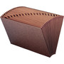 Smead TUFF Expanding Open-Top Stadium File, 21 Sections, 1/21-Cut Tabs, Legal Size, Redrope