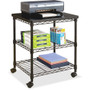 Safco Deskside Wire Machine Stand - 200 lb Load Capacity - 2 x Shelf(ves) - 27" Height x 24" Width x 20" Depth - Steel