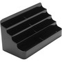deflecto 8-Tier Recycled Business Card Holder, Holds 400 Cards, 7.88 x 3.88 x 3.38, Plastic, Black